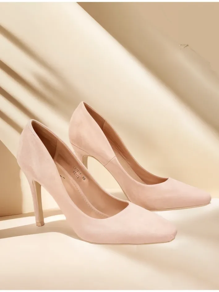 Szpilki|Klasyczne^Royalfashion Damskie czółenka na szpilce Cattese beżowy