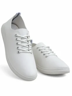 Trampki^Royalfashion Damskie eko skórzane trampki Erenne biały