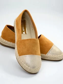 Espadryle Płaskie^Royalfashion Damskie espadryle Dafalle brązowy