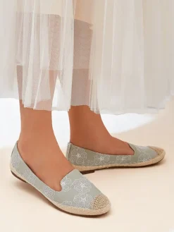 Espadryle Płaskie^Royalfashion Damskie espadryle BlossomSteps zielony