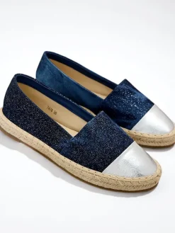 Espadryle Płaskie^Royalfashion Damskie espadryle a'la jeansowe Anerta Ecru