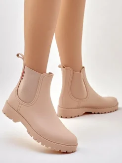 Kalosze Matowe^Royalfashion Damskie kalosze Asiila beżowy