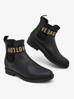 Kalosze Matowe^Royalfashion Damskie kalosze matowe z napisem Love Love