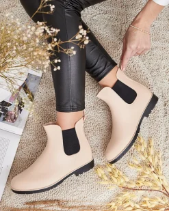 Kalosze Matowe^Royalfashion Damskie kalosze matowe Dalcados beżowy