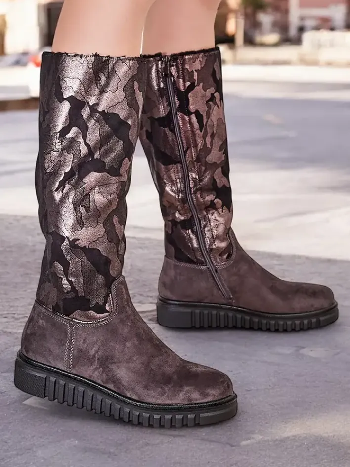 Kozaki Z Ociepleniem|Kozaki Do Kolana^Royalfashion Damskie kozaki do kolana Molis