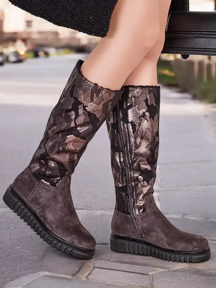 Kozaki Z Ociepleniem|Kozaki Do Kolana^Royalfashion Damskie kozaki do kolana Molis