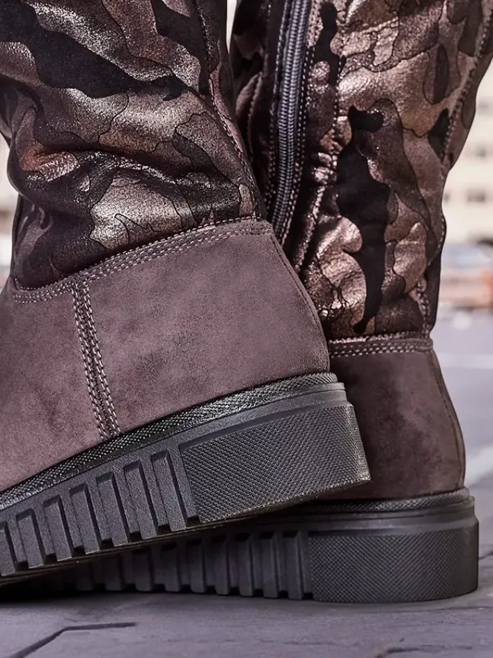 Kozaki Z Ociepleniem|Kozaki Do Kolana^Royalfashion Damskie kozaki do kolana Molis