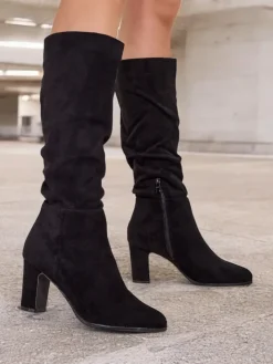 Kozaki Na Obcasie|Kozaki Bez Ocieplenia^Royalfashion Damskie kozaki Veriozo czarny