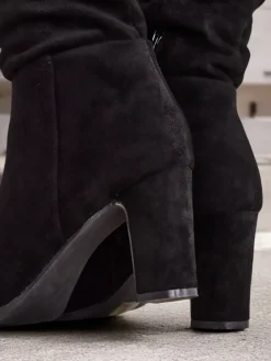 Kozaki Na Obcasie|Kozaki Bez Ocieplenia^Royalfashion Damskie kozaki Veriozo czarny