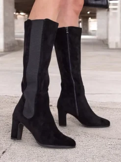 Kozaki Na Obcasie|Kozaki Bez Ocieplenia^Royalfashion Damskie kozaki do kolana Wrioloc jasny brązowy