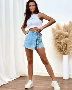 Krótkie Spodenki^Royalfashion Damskie krótkie spodenki a'la spódniczka