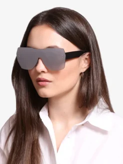 Okulary Przeciwsłoneczne^Royalfashion Damskie kwadratowe okulary przeciwsłoneczne z lustrzanym wykończeniem