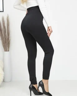 Legginsy / Tregginsy^Royalfashion Damskie legginsy modelujące w kolorze czarnym