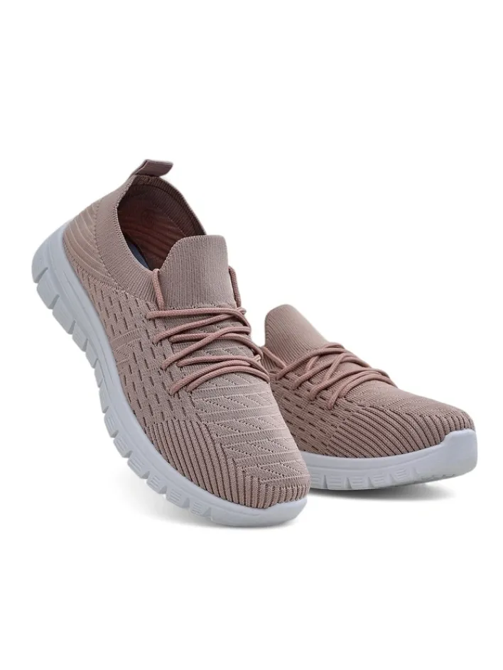 Bieganie, Ćwiczenia I Trening^Royalfashion Damskie materiałowe buty sportowe Orycyss różowy