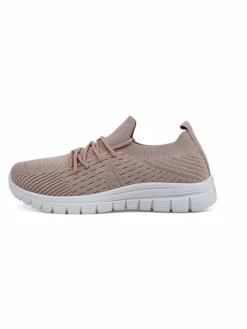 Bieganie, Ćwiczenia I Trening^Royalfashion Damskie materiałowe buty sportowe Orycyss różowy