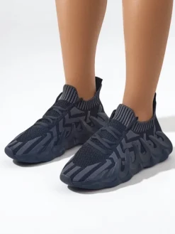 Bieganie, Ćwiczenia I Trening^Royalfashion Damskie materiałowe buty sportowe Satrafa