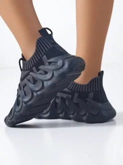 Bieganie, Ćwiczenia I Trening^Royalfashion Damskie materiałowe buty sportowe Satrafa