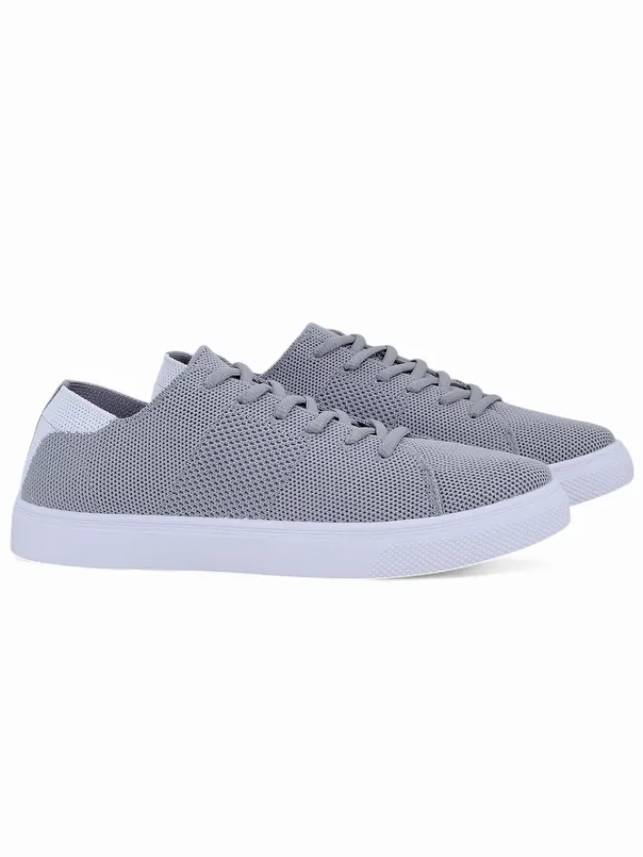 Bieganie, Ćwiczenia I Trening^Royalfashion Damskie materiałowe buty sportowe Esellaf Jasny szary