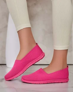 Półbuty^Royalfashion Damskie półbuty Arlessa Fuksjowy