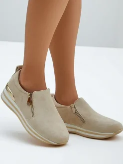 Półbuty^Royalfashion Damskie półbuty Aldoo beżowy