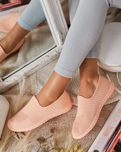 Półbuty^Royalfashion Damskie półbuty Sefella Jasnoróżowy