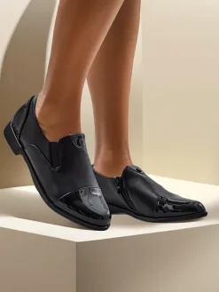 Półbuty^Royalfashion Damskie półbuty Zaldoo czarny