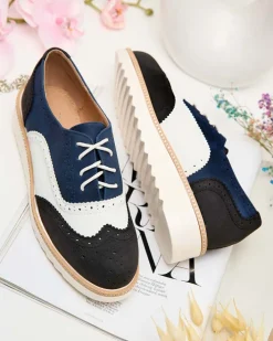 Półbuty^Royalfashion Damskie półbuty sznurowane Novlas czarny