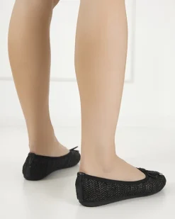 Baleriny Klasyczne^Royalfashion damskie plecione balerinki Wewo czarny