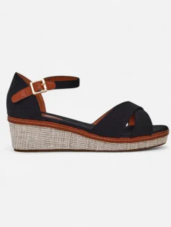 Sandały Na Koturnie^Royalfashion Damskie sandały na koturnie bez palca Terrific czarny