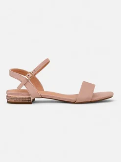 Ugc|Sandały Płaskie^Royalfashion Damskie sandały na płaskiej podeszwie Aronies różowy