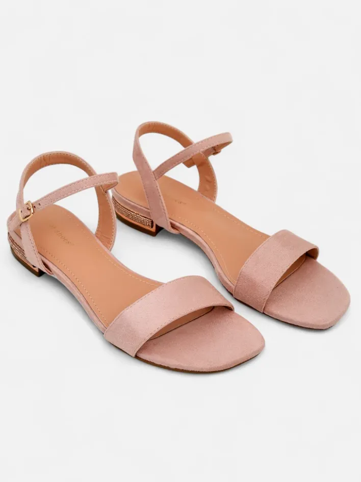 Ugc|Sandały Płaskie^Royalfashion Damskie sandały na płaskiej podeszwie Aronies różowy