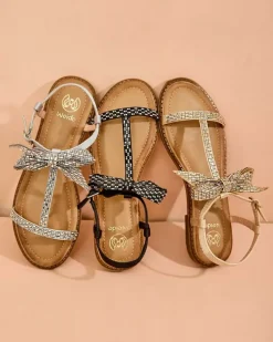 Sandały Płaskie^Royalfashion Damskie sandałki Mian czarny