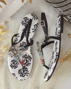 Sandały Płaskie^Royalfashion Damskie sandałki typu japonki Lollisa czarny