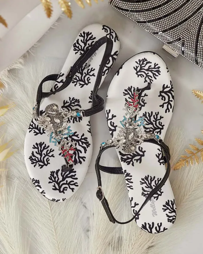 Sandały Płaskie^Royalfashion Damskie sandałki typu japonki Lollisa czarny