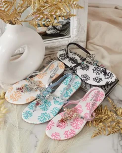 Sandały Płaskie^Royalfashion Damskie sandałki typu japonki Lollisa czarny