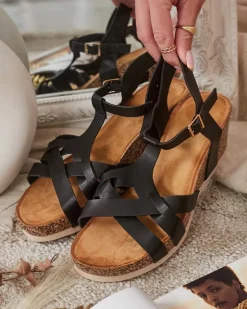 Sandały Na Koturnie^Royalfashion Damskie sandały na koturnie Methet