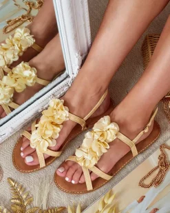 Sandały Na Koturnie^Royalfashion Damskie sandały Wimi brązowy