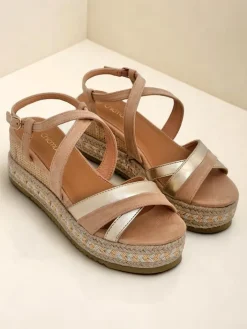 Sandały Na Koturnie^Royalfashion Damskie sandały na koturnie Eylaas