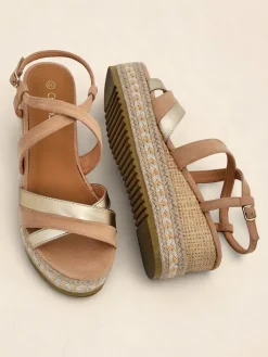 Sandały Na Koturnie^Royalfashion Damskie sandały na koturnie Eylaas