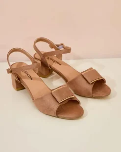 Buty Na Wielkie Wyjście|Sandały Na Słupku^Royalfashion Damskie sandały Colvos brązowy