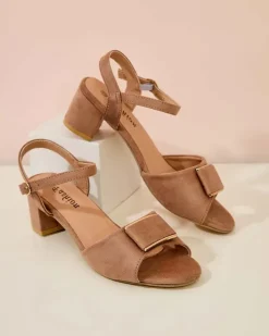 Buty Na Wielkie Wyjście|Sandały Na Słupku^Royalfashion Damskie sandały Colvos brązowy