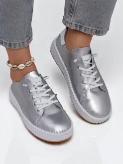 Sneakersy|Sportowe^Royalfashion Damskie sneakersy ażurowe Luna Lace biały