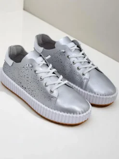 Sneakersy|Sportowe^Royalfashion Damskie sneakersy ażurowe Luna Lace biały