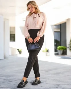 Spodnie Materiałowe|Legginsy / Tregginsy^Royalfashion Damskie spodnie typu tregginsy PLUS SIZE