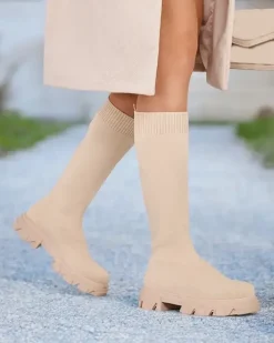 Kozaki Na Płaskim Obcasie|Kozaki Bez Ocieplenia^Royalfashion Damskie wsuwane kozaki Filo