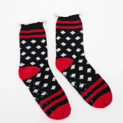 Skarpetki^Royalfashion Damskie zimowe skarpetki we wzory czarny