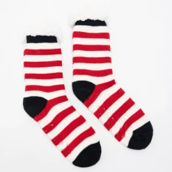 Skarpetki^Royalfashion Damskie zimowe skarpetki we wzory biały