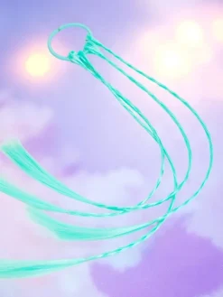 Akcesoria Do Włosów^Royalfashion Doczepiane warkoczyki na gumce mięta