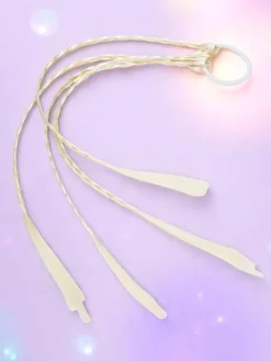 Akcesoria Do Włosów^Royalfashion Doczepiane warkoczyki na gumce beżowy