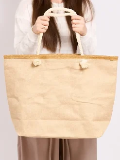 Materiałowe|Torby Plażowe^Royalfashion Duża torba materiałowa z printem Wielokolorowe